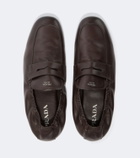 Prada Leather penny loafers