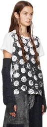 Y's Gray Shag Arm Warmers