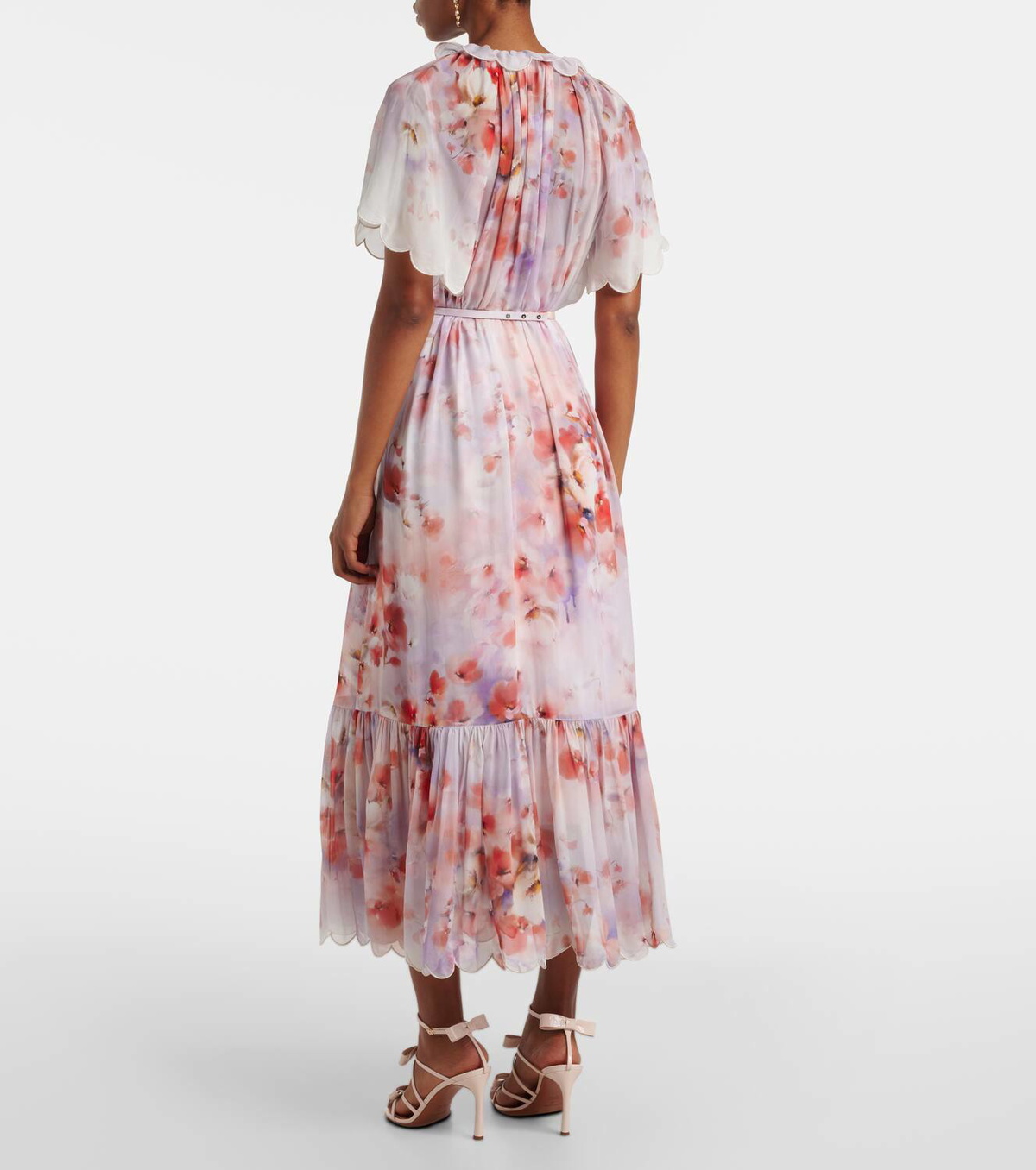 Zimmermann Crush floral belted midi dress Zimmermann