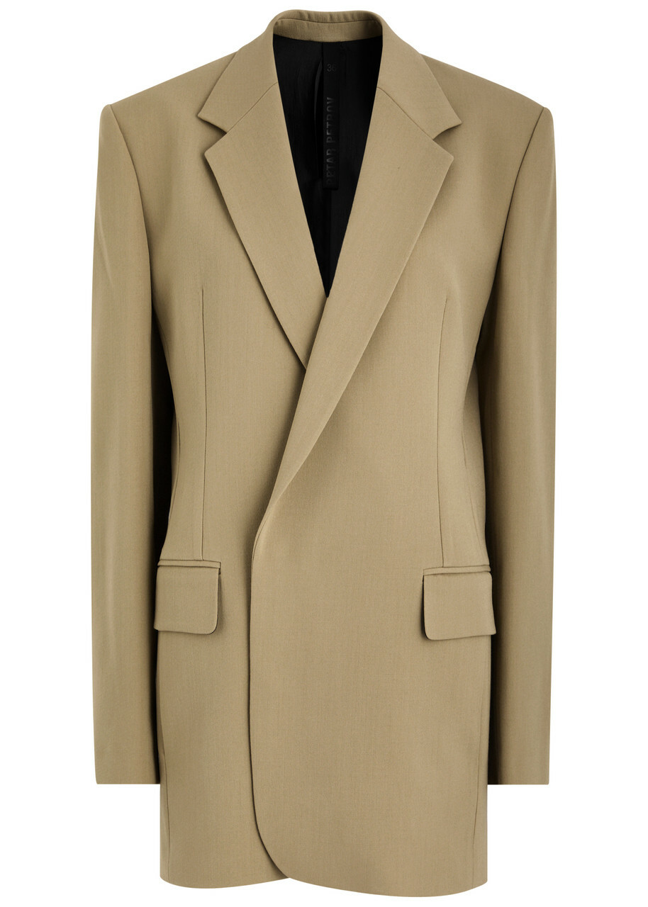 Petar Petrov The Professional Stretch-wool Blazer Khaki