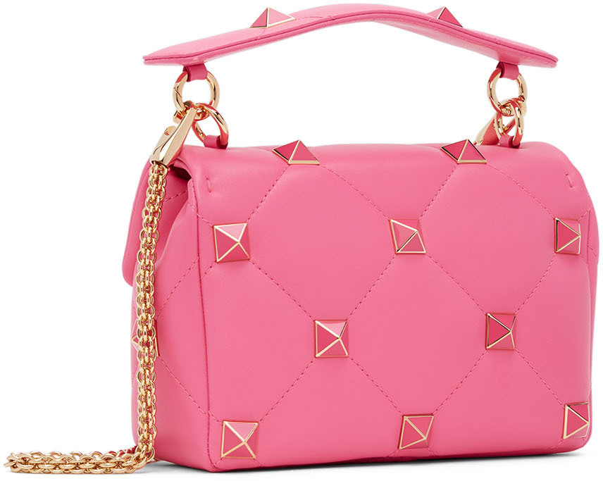 Valentino Garavani Roman Stud Shoulder Bag - Pink