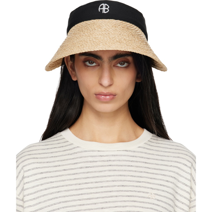 Photo: ANINE BING Beige & Black Venus Visor
