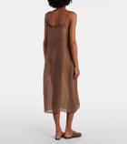 Leset Niko ramie midi dress