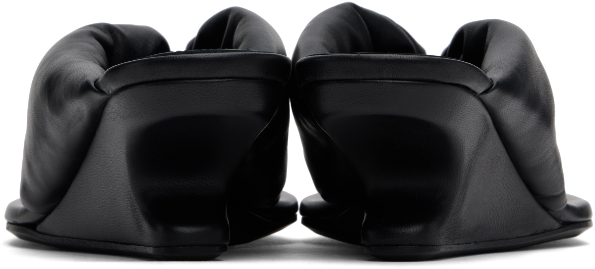 Rick Owens Black Hollywood Thong Cantilever 45 Heeled Sandals