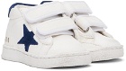 Golden Goose Baby White & Navy June Sneakers
