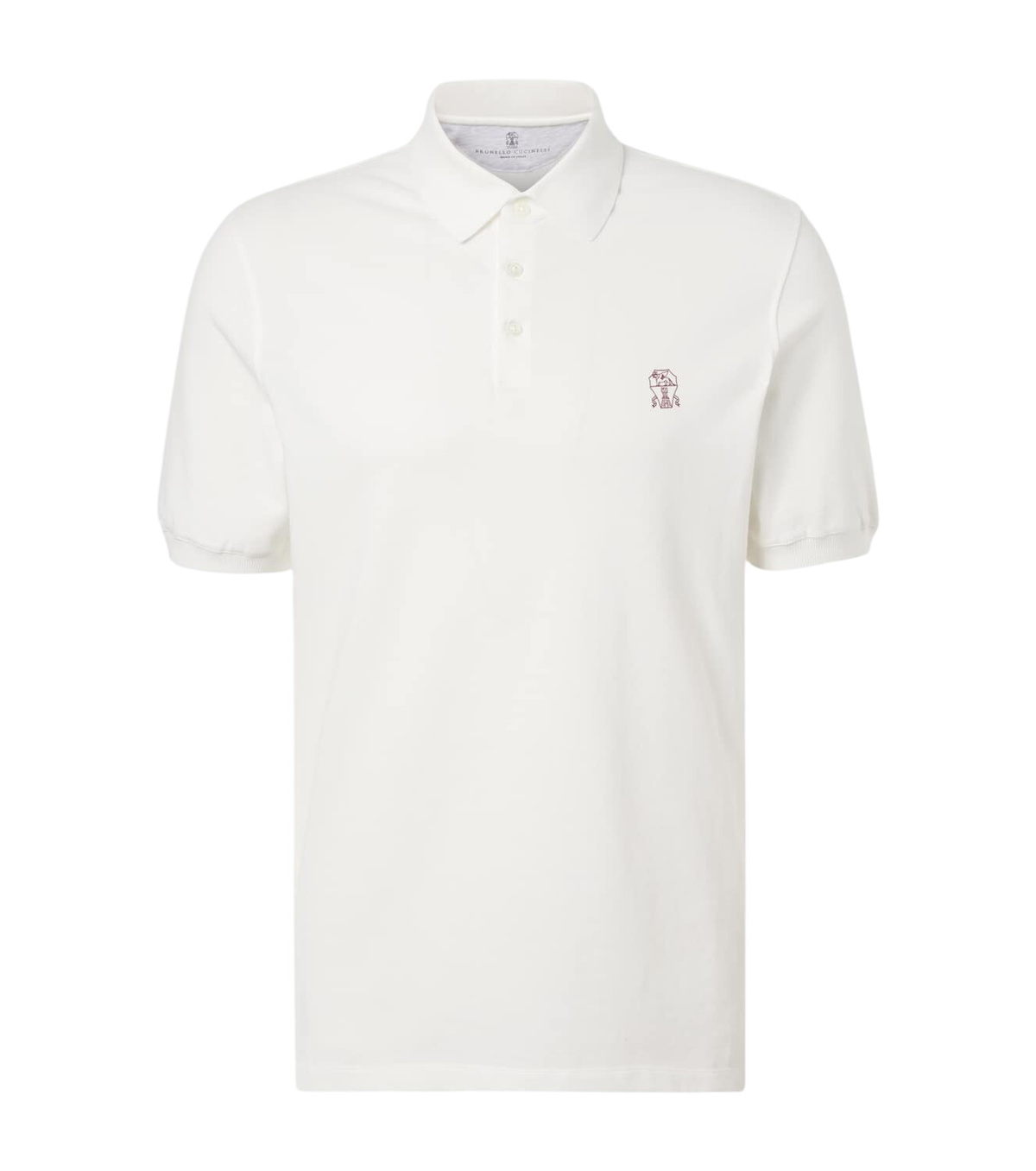 Brunello Cucinelli - Logo-Print Cotton-Piqué Polo Shirt Brunello Cucinelli - Logo-Print Cotton-Piqué Polo Shirt