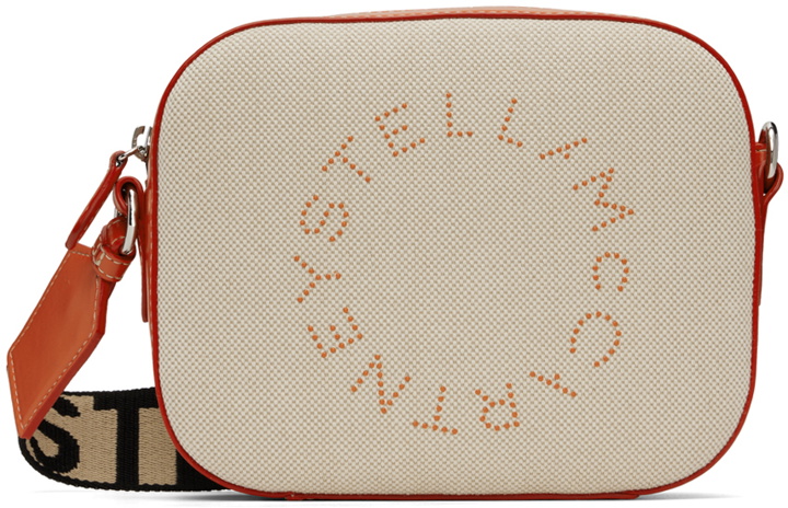 Photo: Stella McCartney Beige & Orange Brailed Faux-Leather Bag