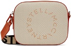 Stella McCartney Beige & Orange Brailed Faux-Leather Bag
