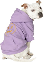 drew house SSENSE Exclusive Purple Painted Mascot Hoodie