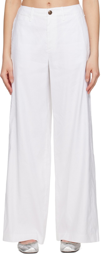 Photo: rag & bone White Sofie Trousers