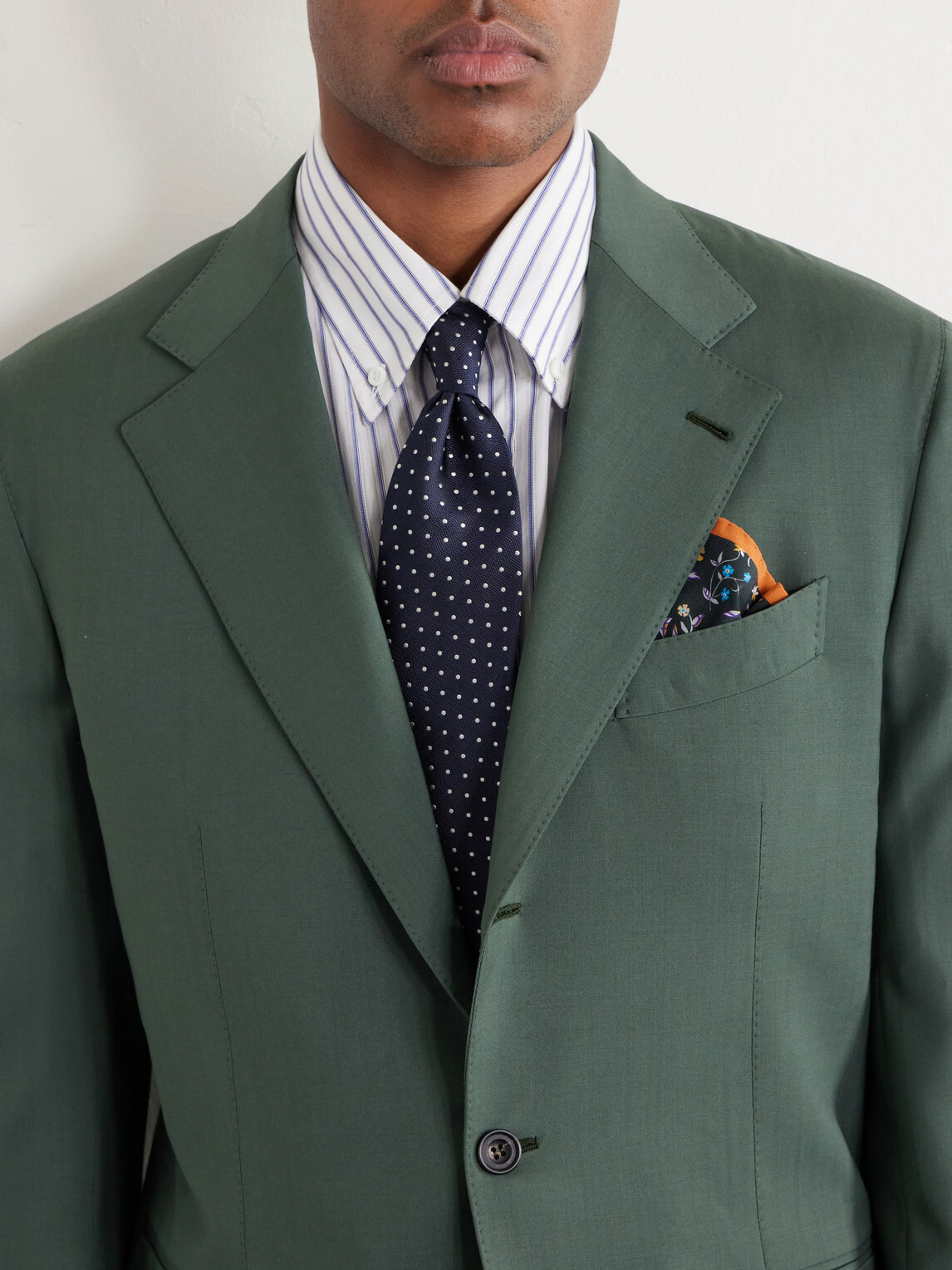 J. Mueser - Weaverly Virgin Wool Suit Jacket - Green