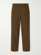 Barena - Straight-Leg Cotton-Blend Gabardine Trousers - Brown