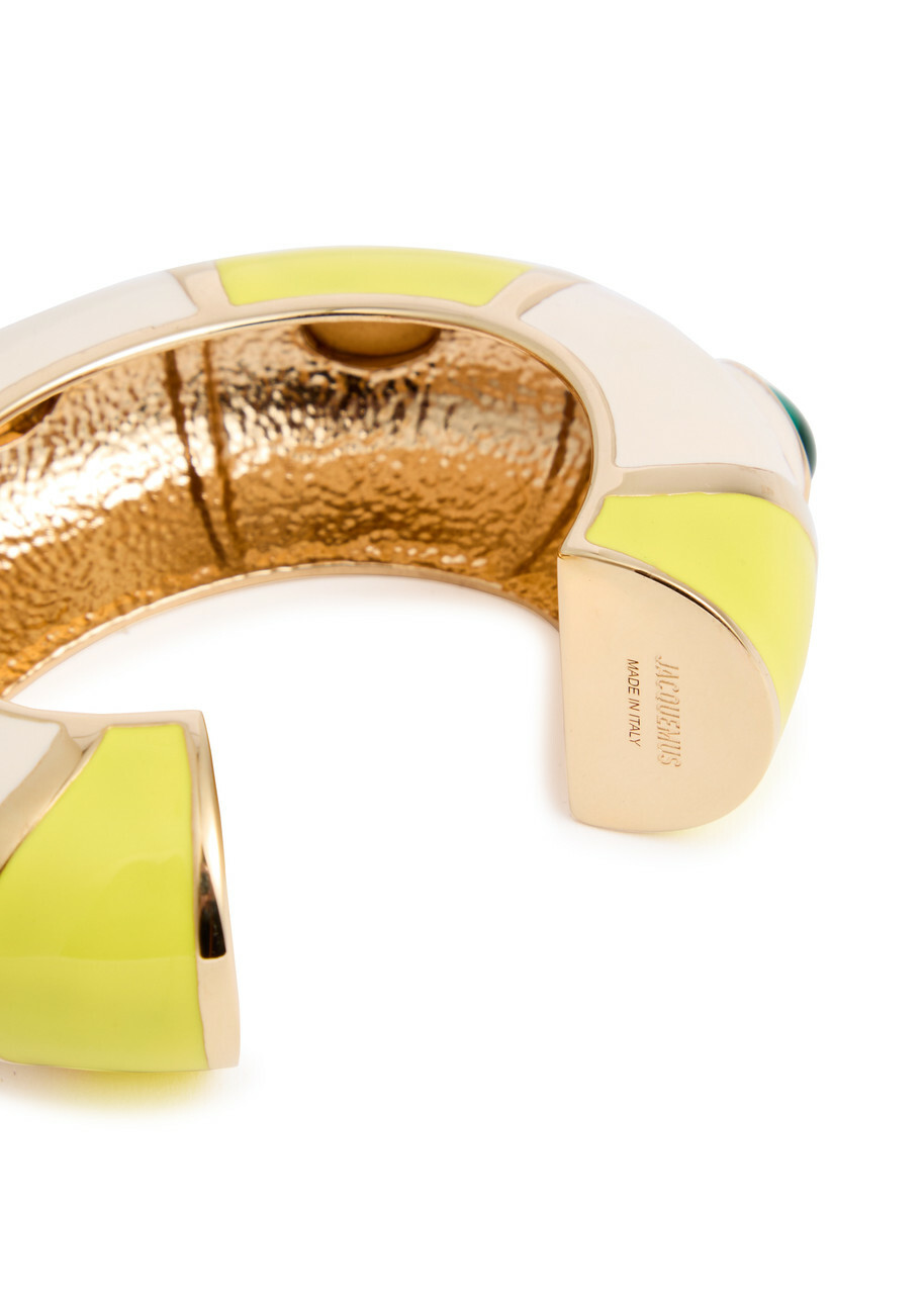 Jacquemus Le Bracelet Rayures Enamelled Cuff - Multicoloured 1 - One Size
