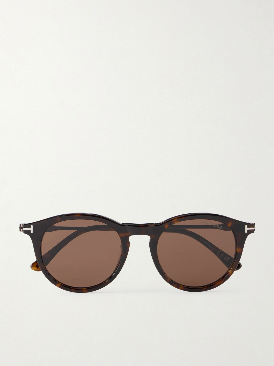 TOM FORD - Olivier-02 Round-Frame Tortoiseshell Acetate Sunglasses - Brown