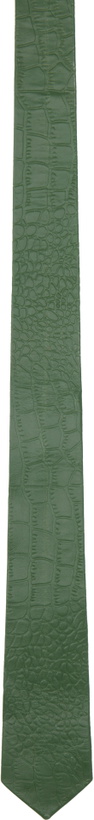 Photo: VEERT Green Croco Leather Tie