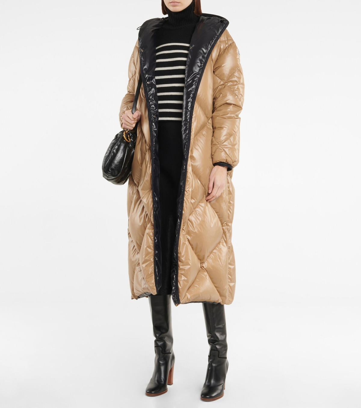 MONCLER2021/22秋冬新作 フード/ベルト付ダウンコートCOTONNIERE Moncler - Cotonniere quilted down coat Moncler