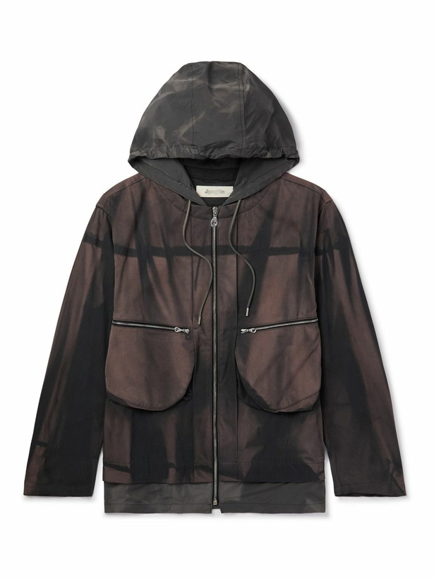 Photo: JiyongKim - Sun-Faded Cotton-Twill Hooded Jacket - Brown