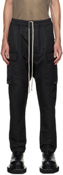 Rick Owens Black Long Cargo Pants