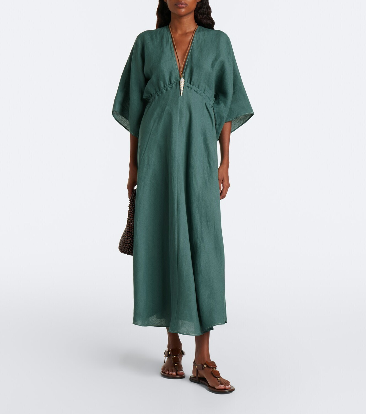 Eres Brilliance linen midi dress