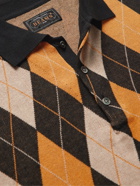 Beams Plus - Argyle Cotton-Jacquard Polo Shirt - Black