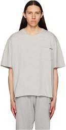 We11done Gray Striped T-Shirt