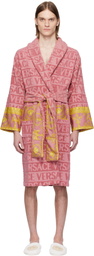 Versace Underwear Pink 'I Heart Baroque' Bathrobe
