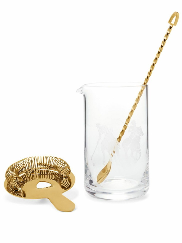 Photo: Ralph Lauren Home Garrett Gold-Tone Mixing Glass Set