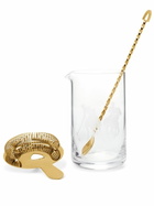 Ralph Lauren Home Garrett Gold-Tone Mixing Glass Set