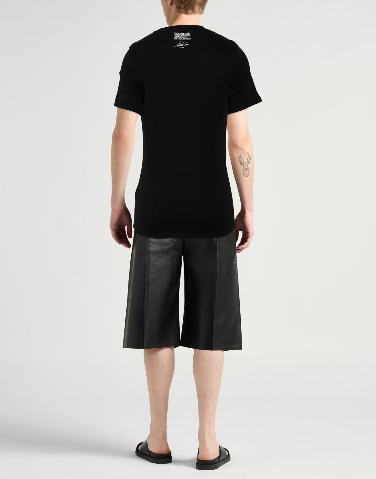 Barbour International Mens T-shirt in Black