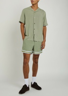 Che Valbonne Stripe-trimmed Shirt Light Green