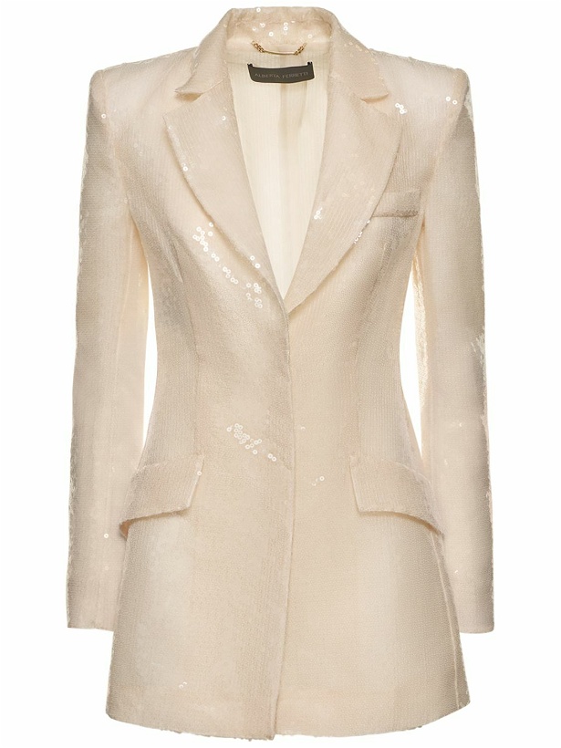 Photo: ALBERTA FERRETTI Fitted Sequined Jacket