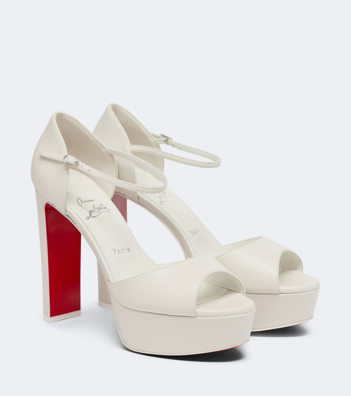 Christian Louboutin Sandaloo leather platform sandals