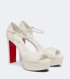 Christian Louboutin Sandaloo leather platform sandals