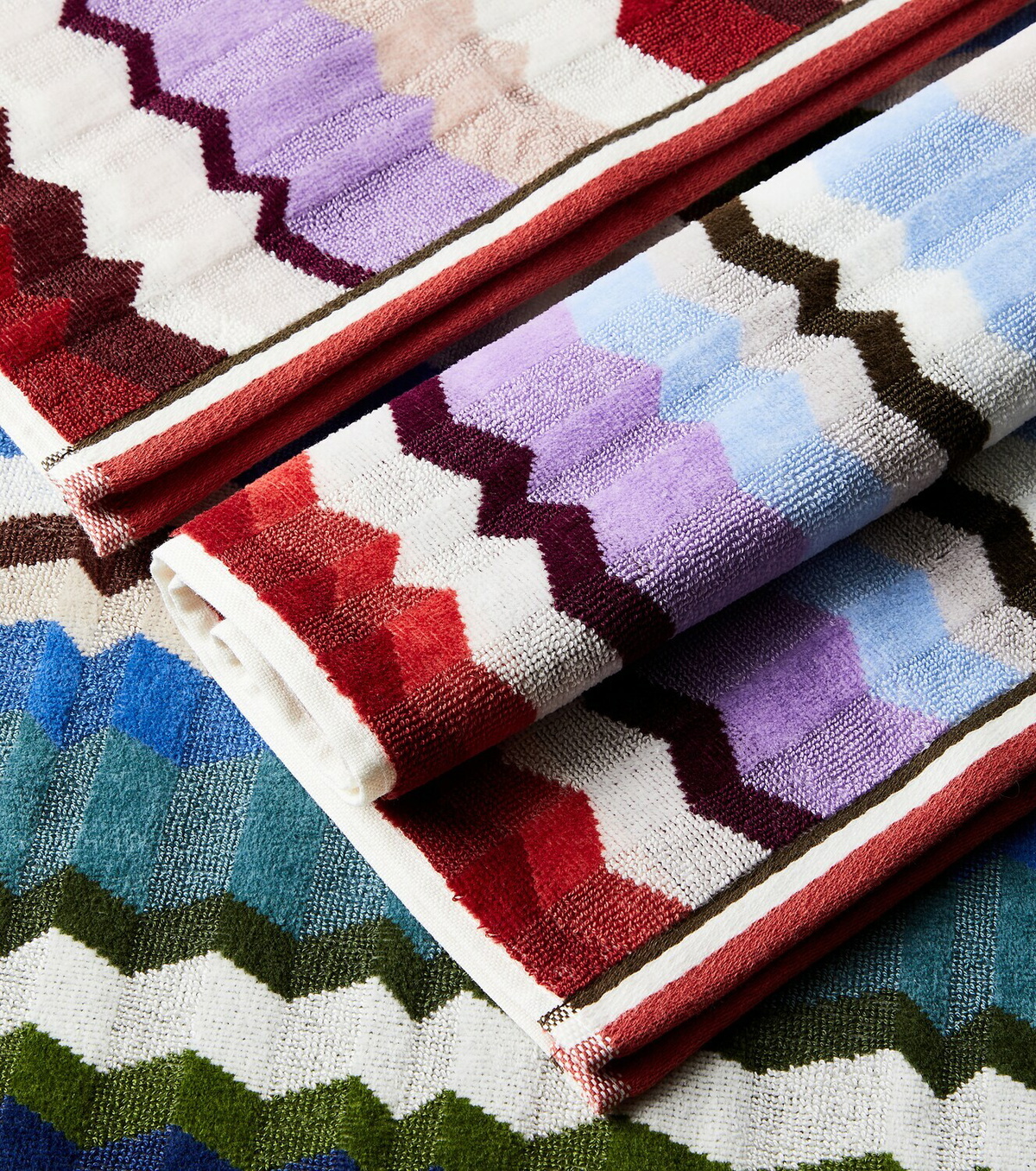 Missoni Eva Zigzag set of 2 cotton terry towels