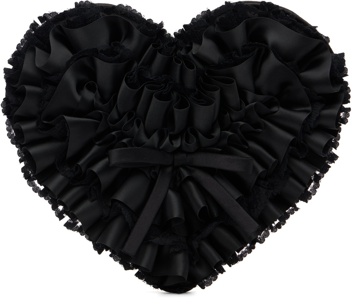 Photo: Ashley Williams Black Bow Heart Clutch