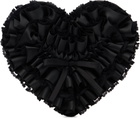 Ashley Williams Black Bow Heart Clutch
