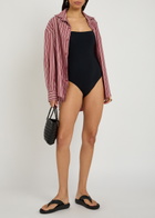 Nounou Anita Square-neck Swimsuit Black