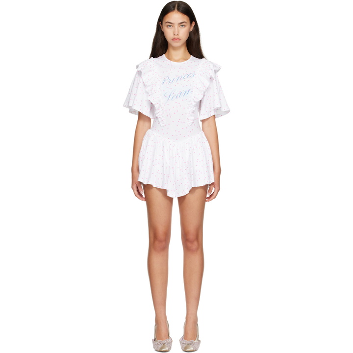 Photo: Sandy Liang White & Pink Filo Minidress
