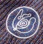 Loewe - Eye/LOEWE/Nature Logo-Appliquéd Mélange Cotton-Blend Rollneck Sweater - Purple