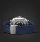 Bell & Ross - BR 05 Limited Edition Automatic Skeleton 40mm Stainless Steel and Rubber Watch, Ref. No. BR05A-BLU-SKST/SRB - Blue