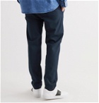 NN07 - Foss Tapered Flannel Drawstring Trousers - Blue