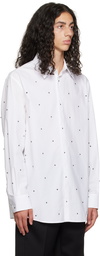 Valentino White Pyramid Stud Shirt