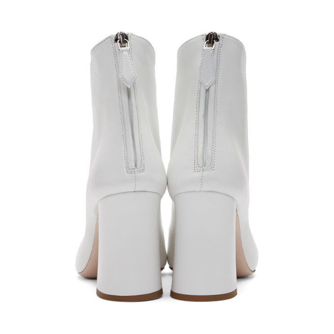 Miu miu hotsell white boots