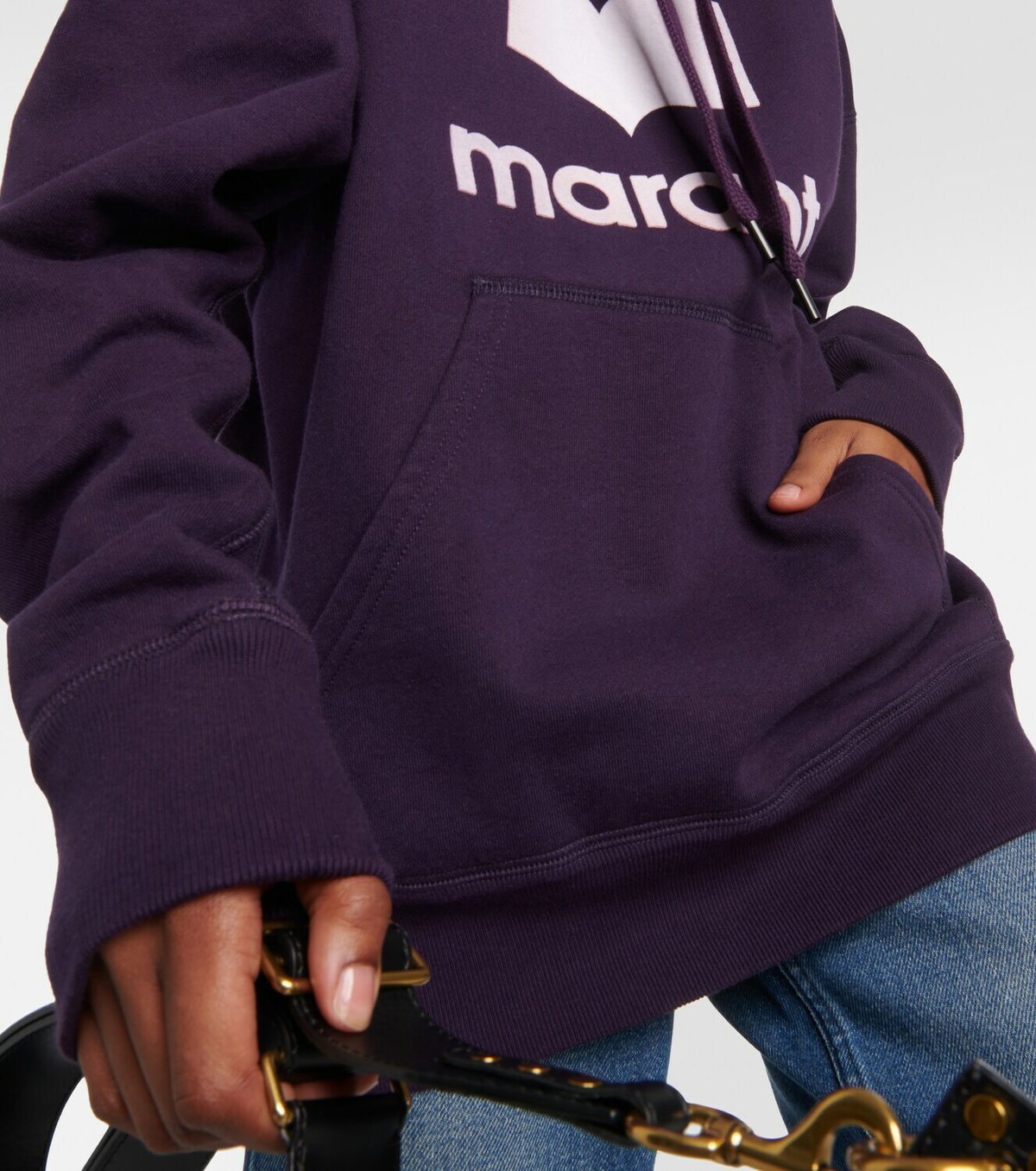 Marant Etoile Mansel logo cotton-blend hoodie