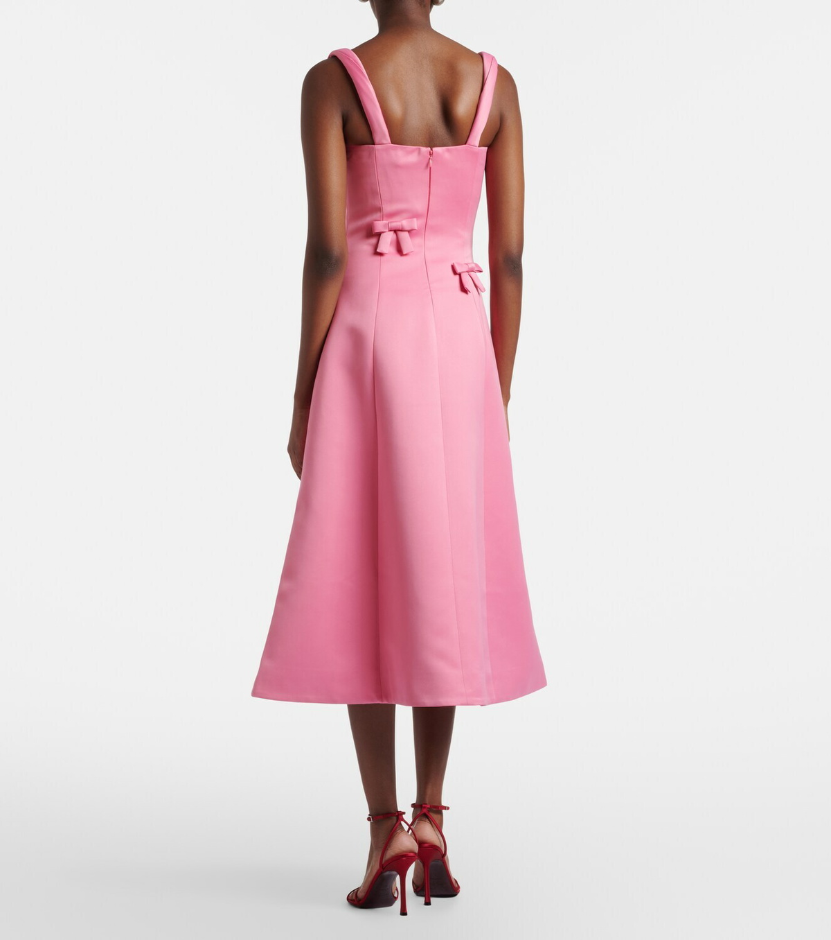 Leo Lin Beatrice bow-detail midi dress