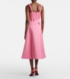 Leo Lin Beatrice bow-detail midi dress