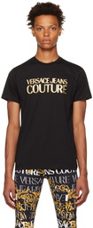 Versace Jeans Couture Black Cotton T-Shirt