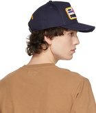 Dsquared2 Navy Gabardine Logo Cap