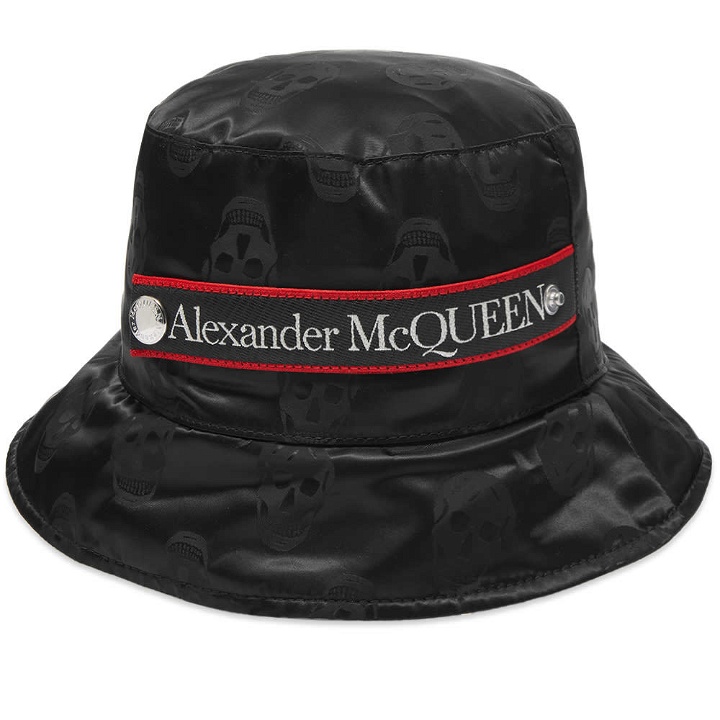 Photo: Alexander McQueen Logo Taped Bucket Hat