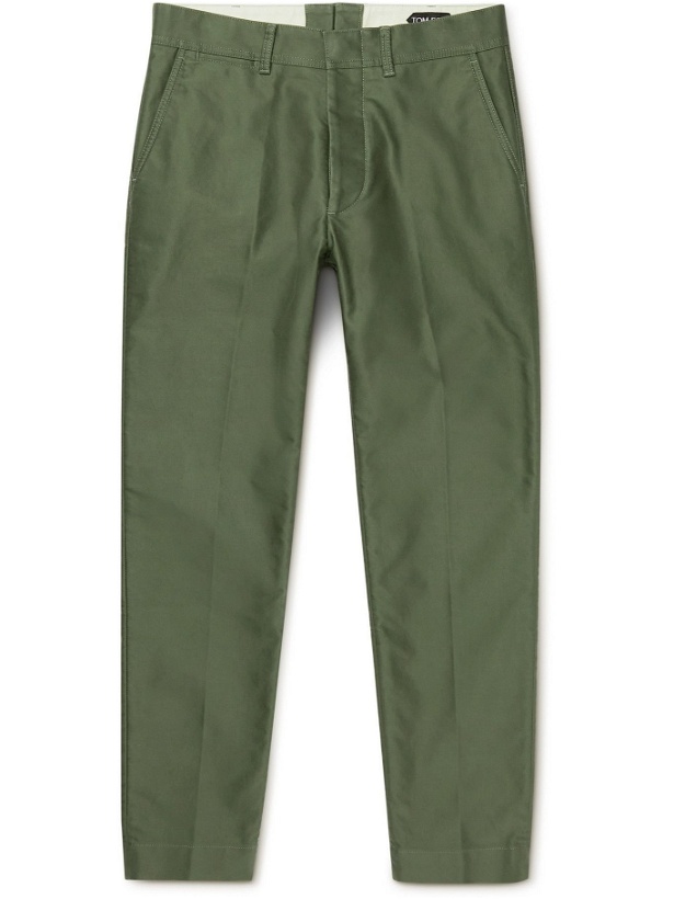 Photo: TOM FORD - Cotton Chinos - Green